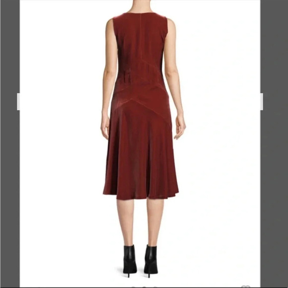 Lafayette 148 New York velvet asymmetrical dress size 6 - Picture 5 of 11